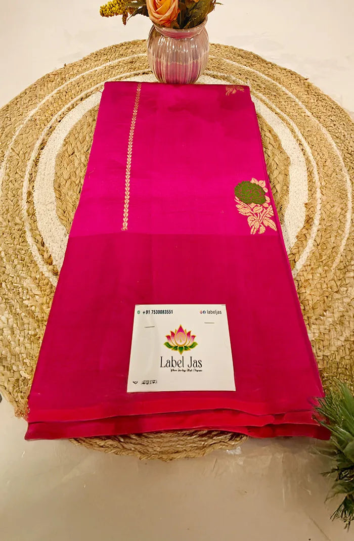 Pure Raw Mango Silk Saree 4 Main image
