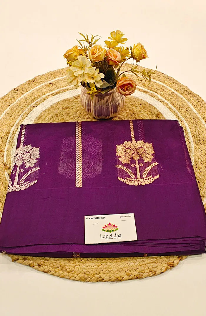 Pure Kora organza Banarasi Silk Saree 3 Main image