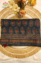 Premium Maheshwari Silk Saree with Ajrakh 5