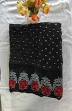 Modal silk with Bandini and Ajrakh Saree 3