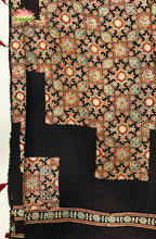 Modal Silk with Ajrakh Handblock Print Saree 6