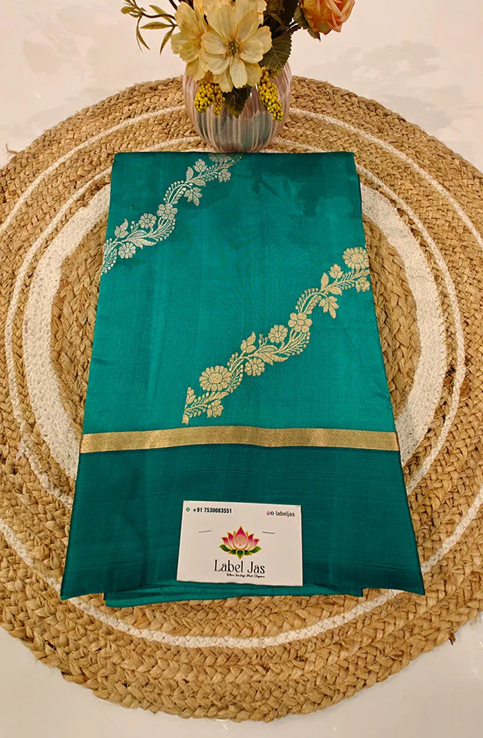 Pure Raw Mango Silk Saree 2 Main image