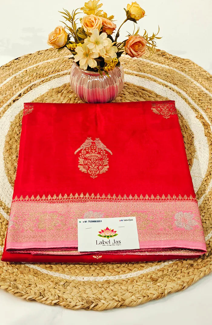 Premium Chiniya Silk Saree 10 Main image