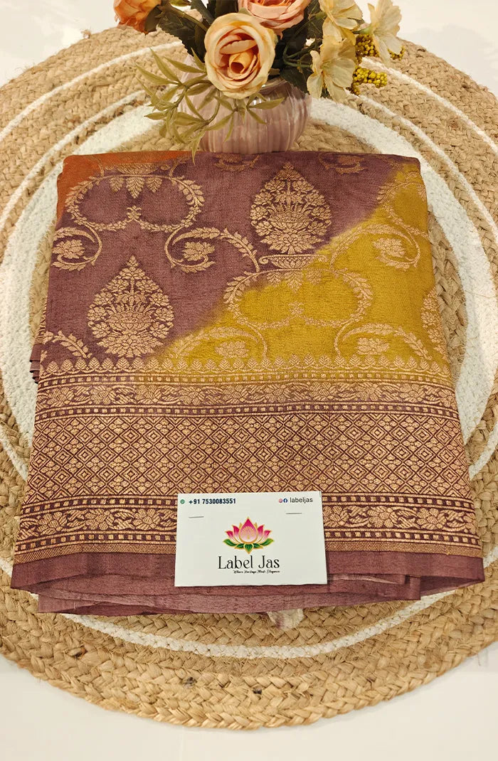 Tussar Munga silk saree 1 Main image