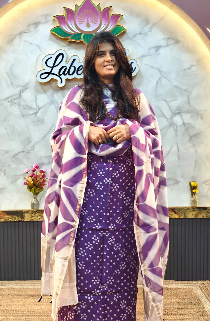 Chanderi Silk Bandhini Salwar_13 Main image