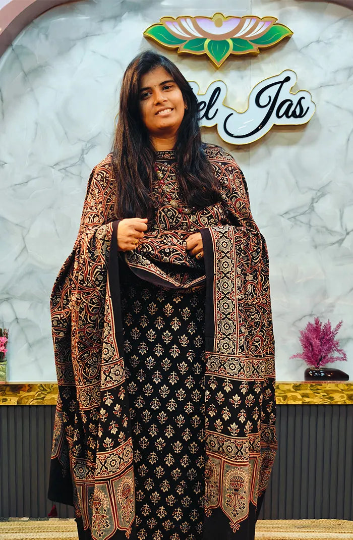 Ajrak Handblock Salwar 8 Main image