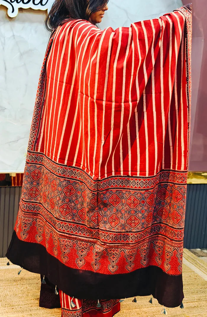 Ajrak Handblock salwar_25