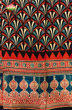 Modal Silk with Ajrakh Handblock Print Saree 8