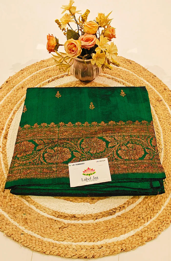 Pure Banarasi  Raw Silk Saree 13 Main image