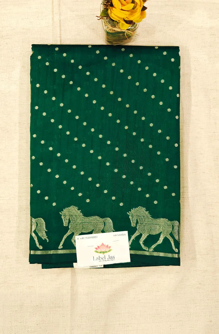 Premium Chiniya Silk Saree 2 Main image