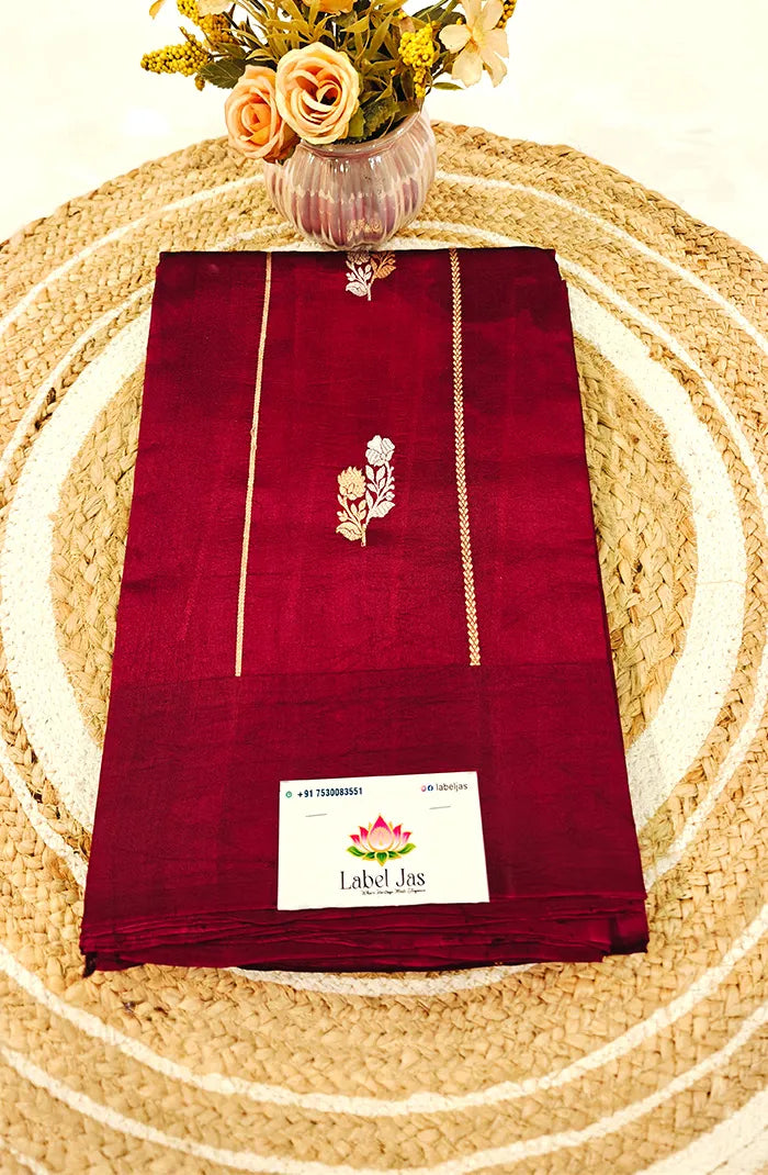Pure Raw Mango Silk Saree 5 Main image