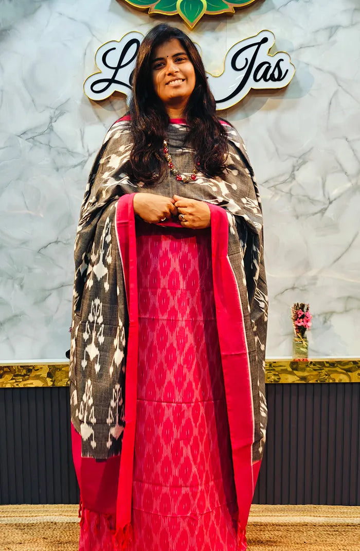 Mercidized Ikkat Cotton Salwar 7 Main image