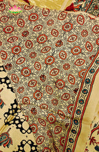 Modal Silk with Ajrakh Handblock Print Saree 3