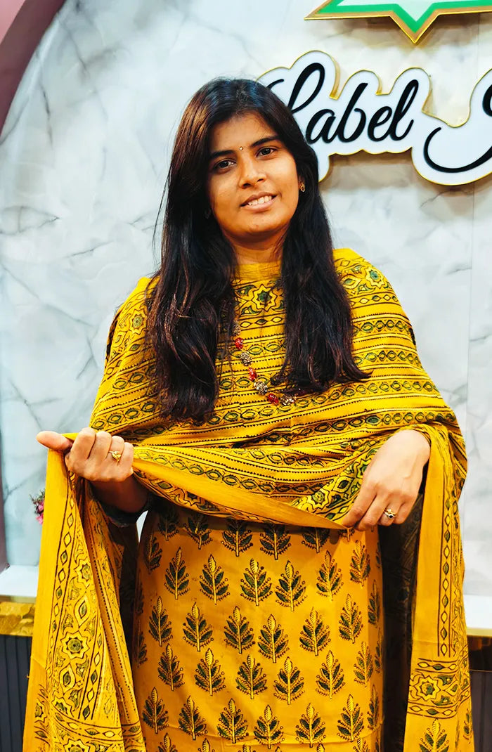 Ajrak Handblock salwar 1 Secondary image