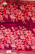 Premium Dupion Silk saree with block print 9