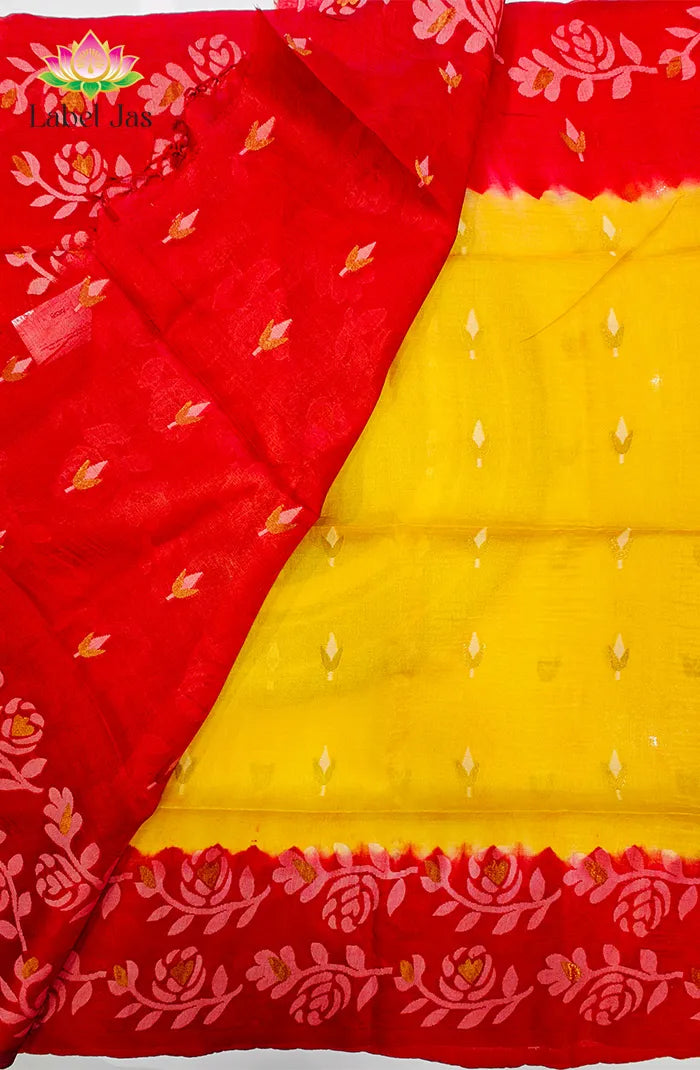 Rose Tussar Saree 3 Secondary image