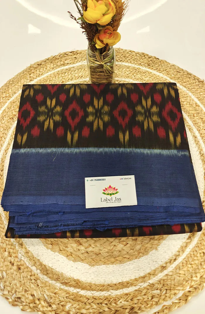 Premium Double Ikkat Saree 2 Main image