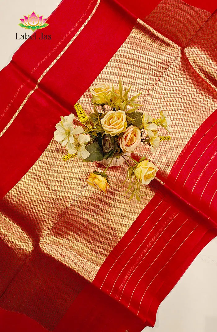 Pure Kora organza Banarasi Silk Saree 2 Secondary image