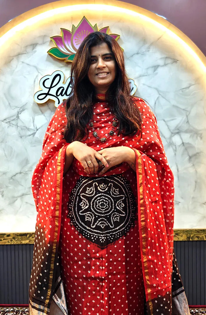 Chanderi Silk Bandhini Salwar_2 Secondary image