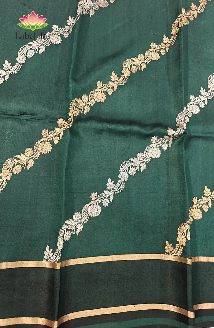Pure Raw Mango Silk Saree 3 Secondary image