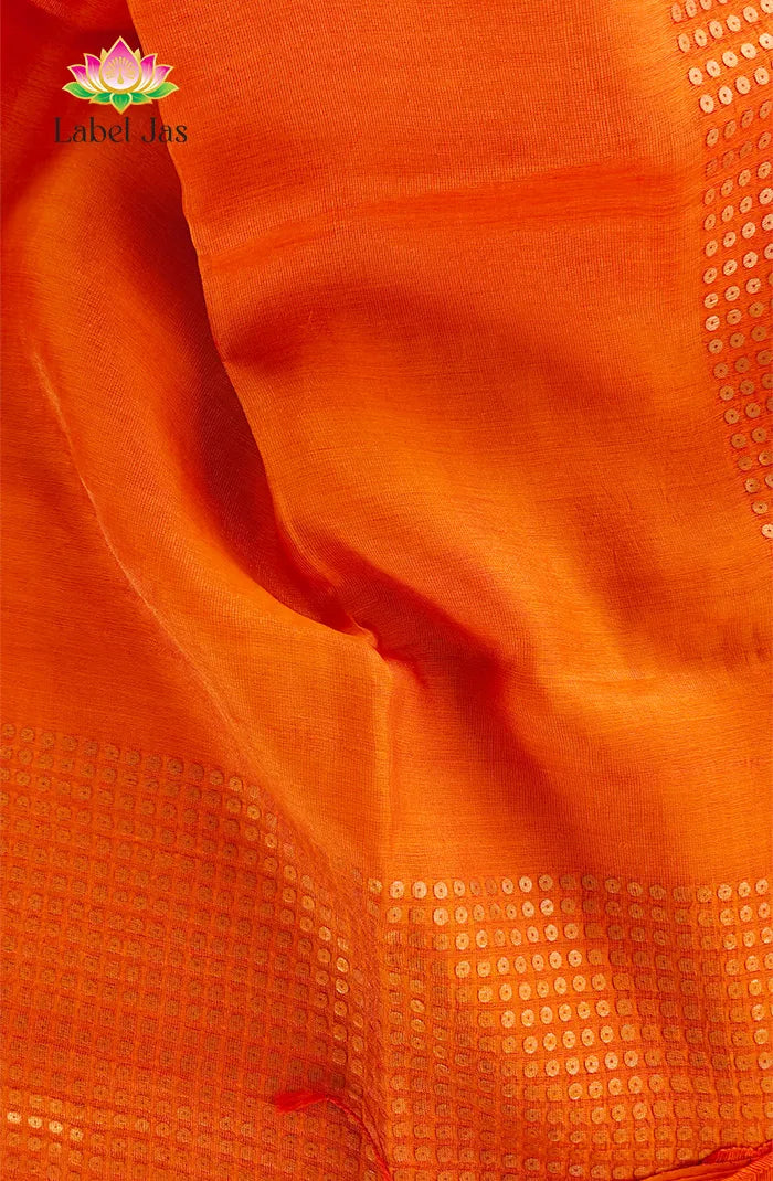 Pure Muslin organza saree 7 Secondary image