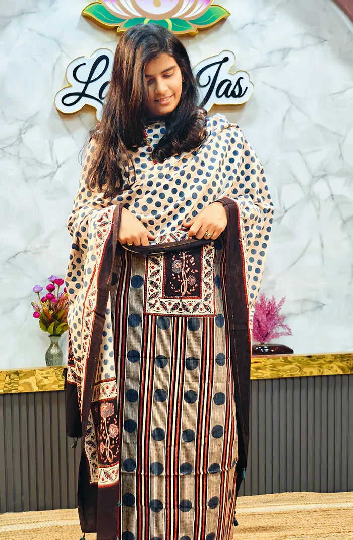 Ajrak Handblock salwar_39 Main image