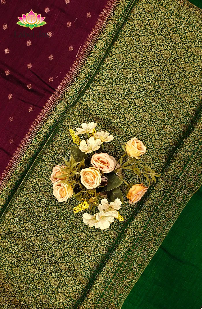 Premium Munga silk saree 2 Secondary image