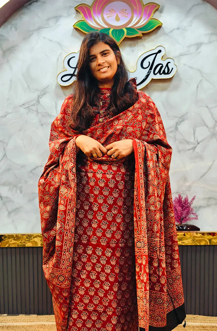 Ajrak Handblock Salwar 12 Main image