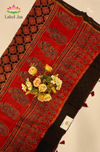 Ajrakh X Chanderi Saree 9