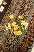 Ajrakh X Chanderi Saree 6
