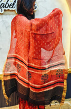 Ajrakh Silk Linen Salwar 19