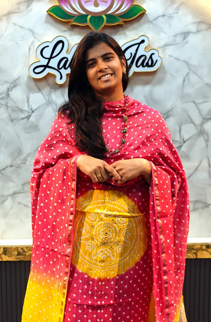 Chanderi Silk Bandhini Salwar_5 Secondary image