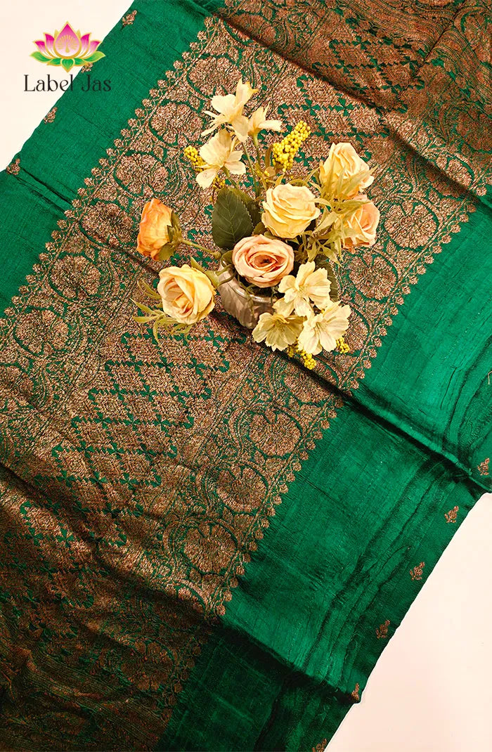 Pure Banarasi  Raw Silk Saree 13 Secondary image