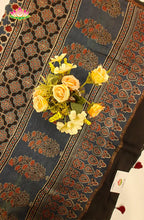 Ajrakh X Chanderi Saree 1