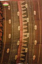 Premium Dupion Silk saree with block print 4