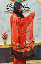 Ajrakh Silk Linen Salwar 13