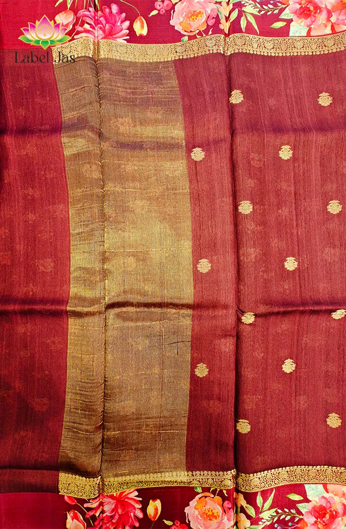 Tussar Georgette Saree 2 Secondary image