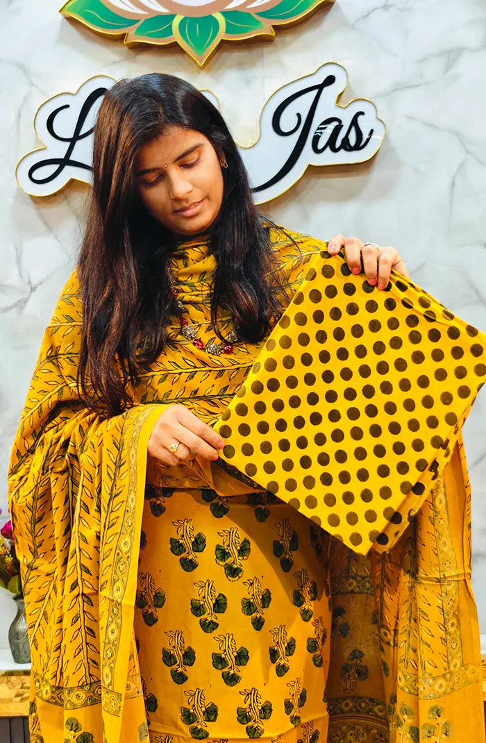 Ajrak Handblock salwar_19 Main image