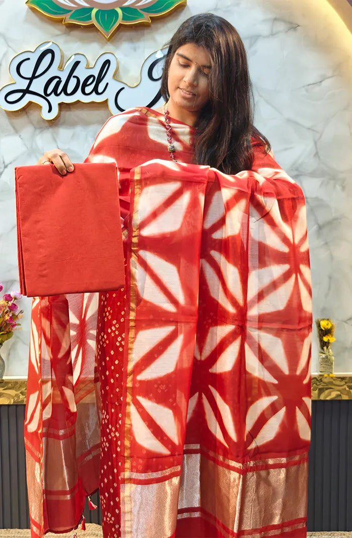Chanderi Silk Bandhini Salwar_14 Secondary image