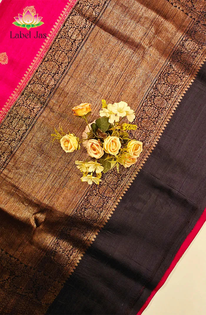 Pure Banarasi  Raw Silk Saree 11 Secondary image