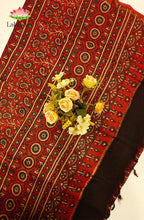 Ajrakh X Chanderi Saree 8
