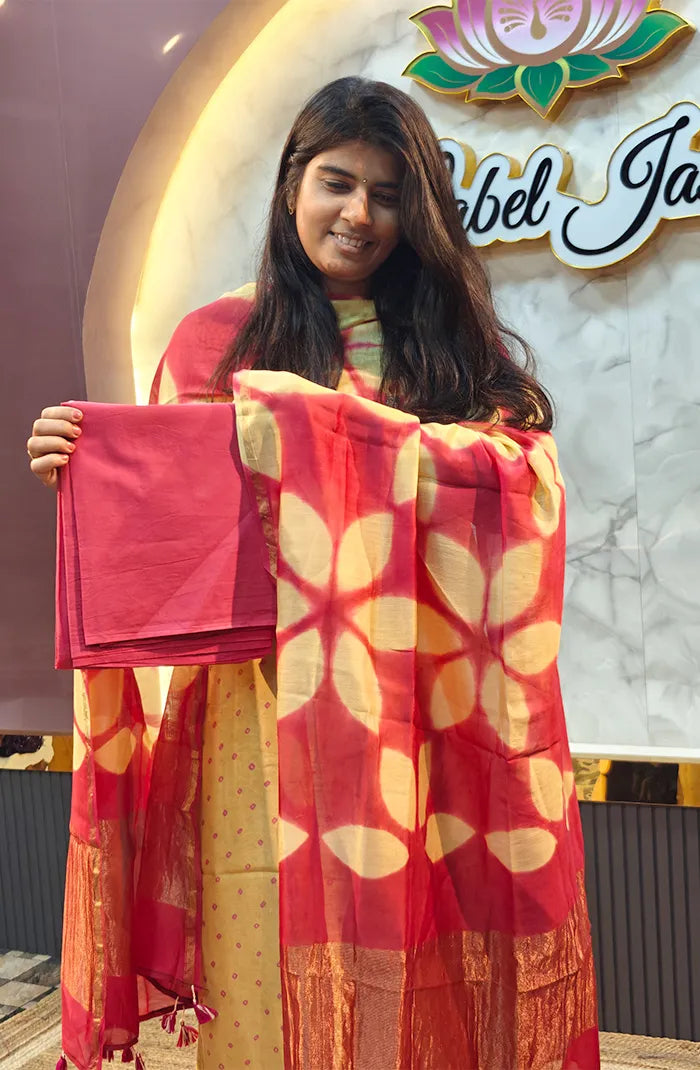 Chanderi Silk Bandhini Salwar_15 Secondary image