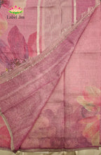 Pure Digital Linen  Tissue Saree 4