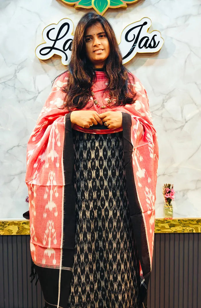Mercidized Ikkat Cotton Salwar 8 Main image