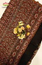 Ajrakh X Chanderi Saree 3