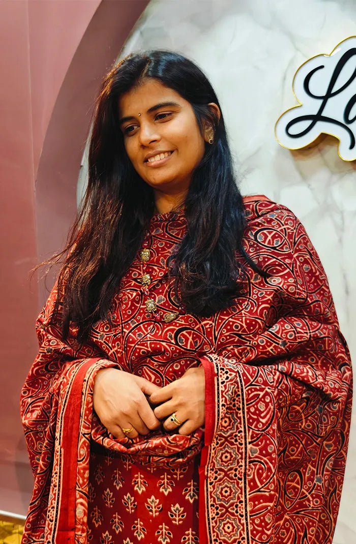 Ajrak Handblock Salwar 7 Secondary image