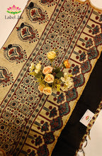 Ajrakh X Chanderi Saree 5