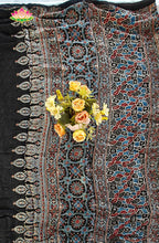 Modal silk with Bandini and Ajrakh Saree 2