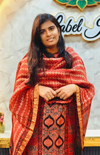 Ajrakh Silk Linen Salwar 17