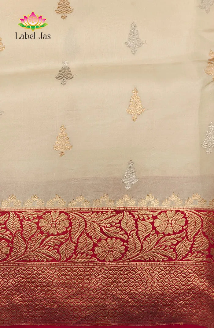 Pure Raw Mango Banarasi Silk Saree